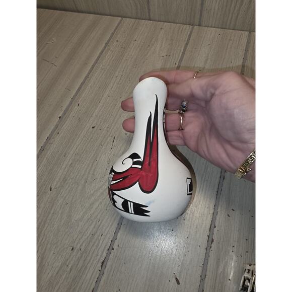 Vtg Wedding Vase Signed R Gavin Native American Pottery New Mexico Jemez Pueblo - Picture 5 of 10